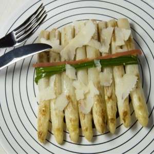 czon asperges blanches roties parmesan